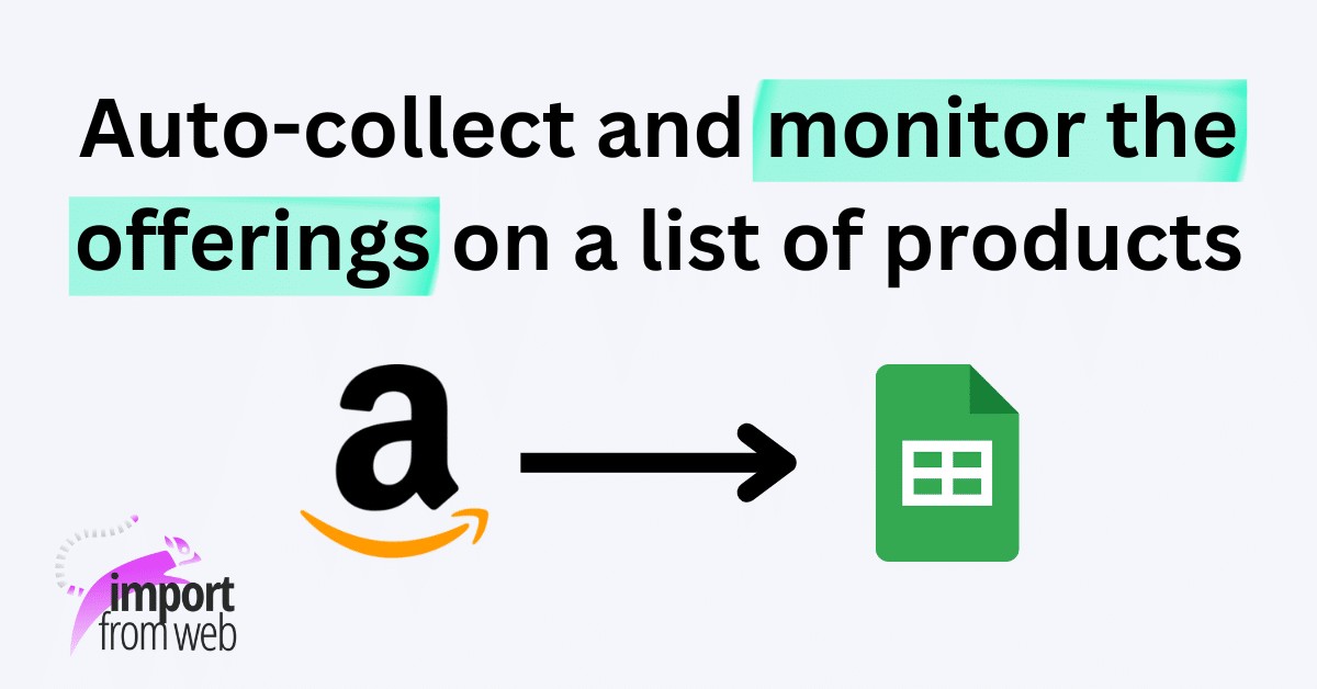 Amazon 3P Sellers Tracker - ImportFormWeb