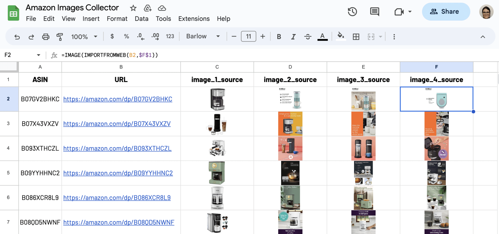 Repeat steps for additional images
