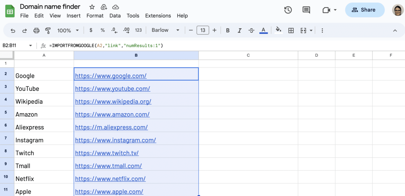 Domain Name Finder