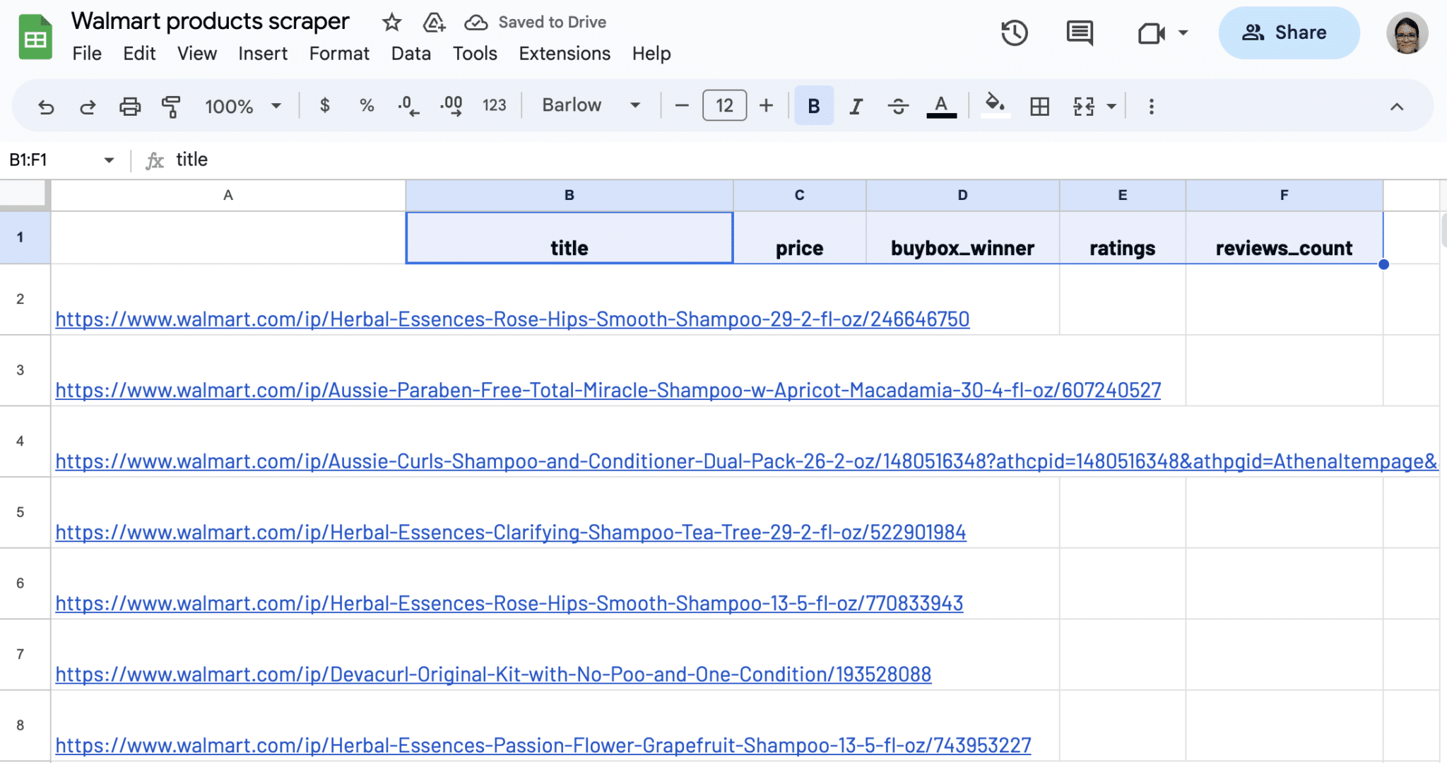 Input data selectors