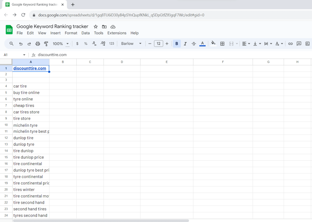 Keyword Ranking Sheet Create a Google Keyword Ranking Tracker using Google Sheets