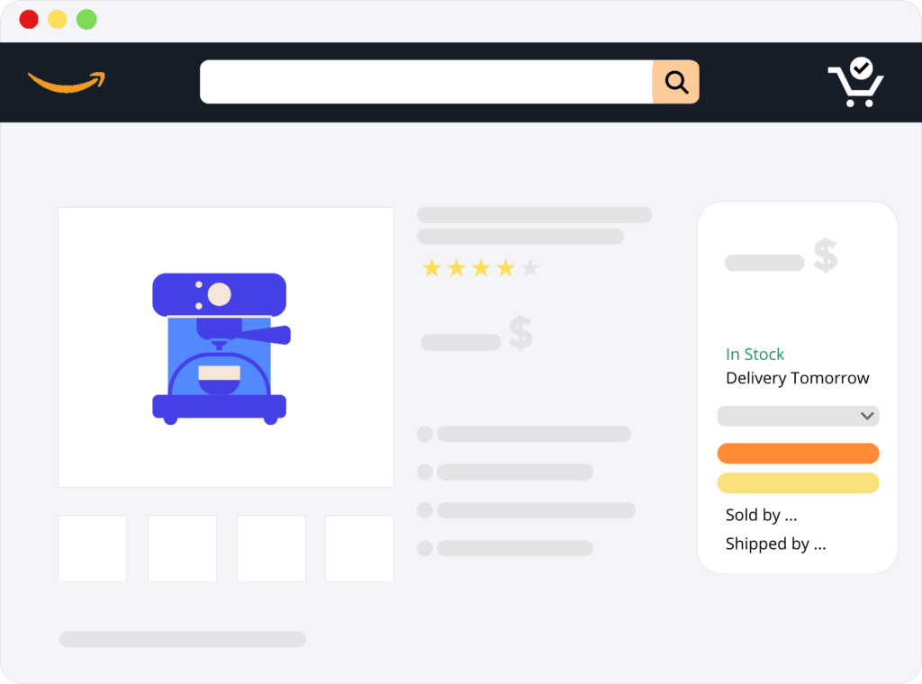 Amazon page illustration
