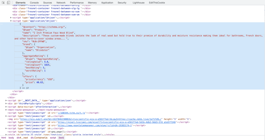 json code example