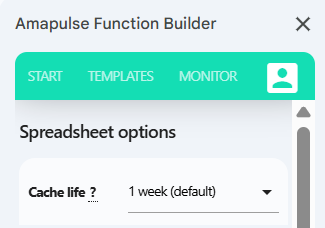 cache sidebar screen