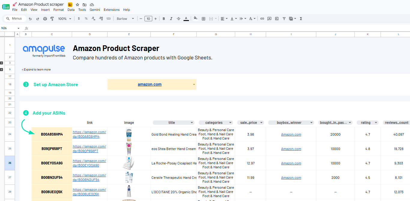 amazon product scraper